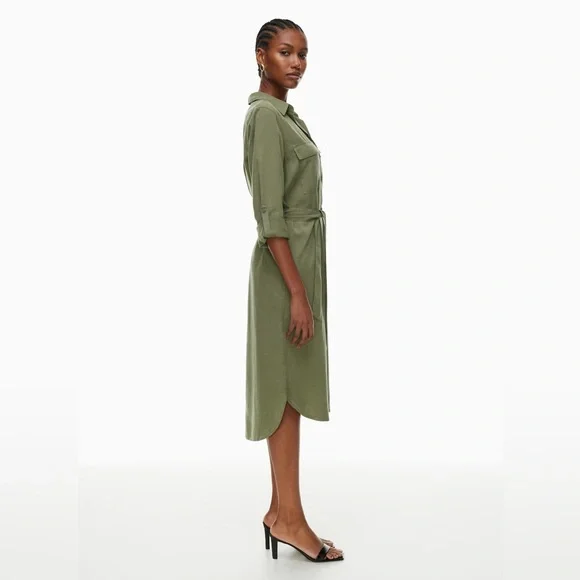 SOLD - Aritzia Babaton | Utility Dress | Army Green | Size S - Picture 3 of 15